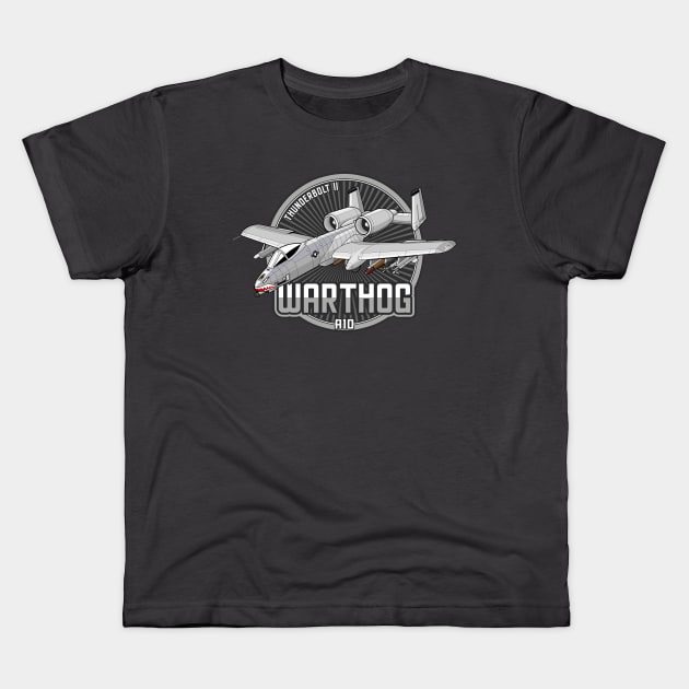 A-10 Warthog Kids T-Shirt by Mandra